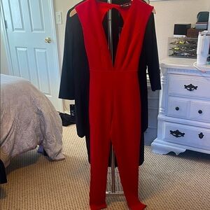 PrettyLittleThing Bold Red Jumpsuit